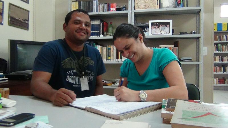 Gabriel Gonçalves e Liliana Gomes - Técnicos do Serviço Florestal Brasileiro.